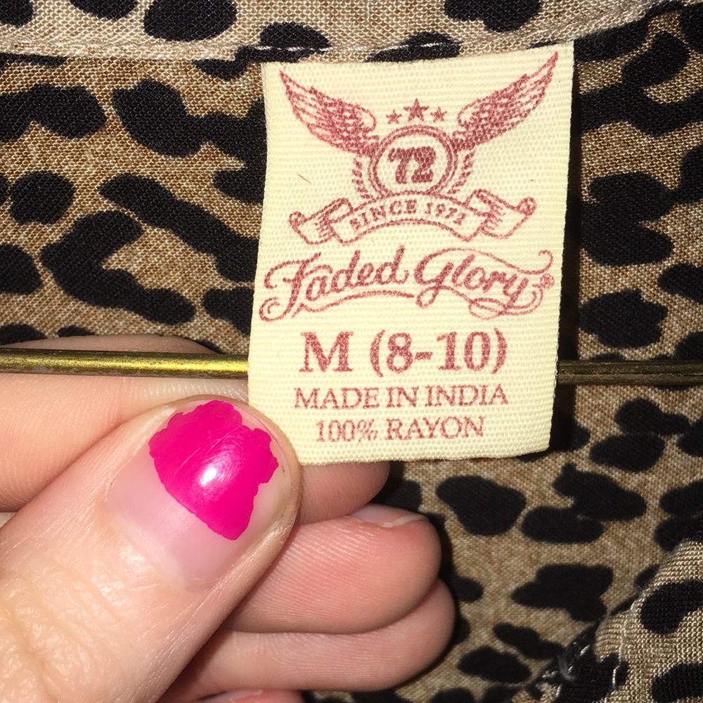 Cheetah button up - Picture 3 of 3